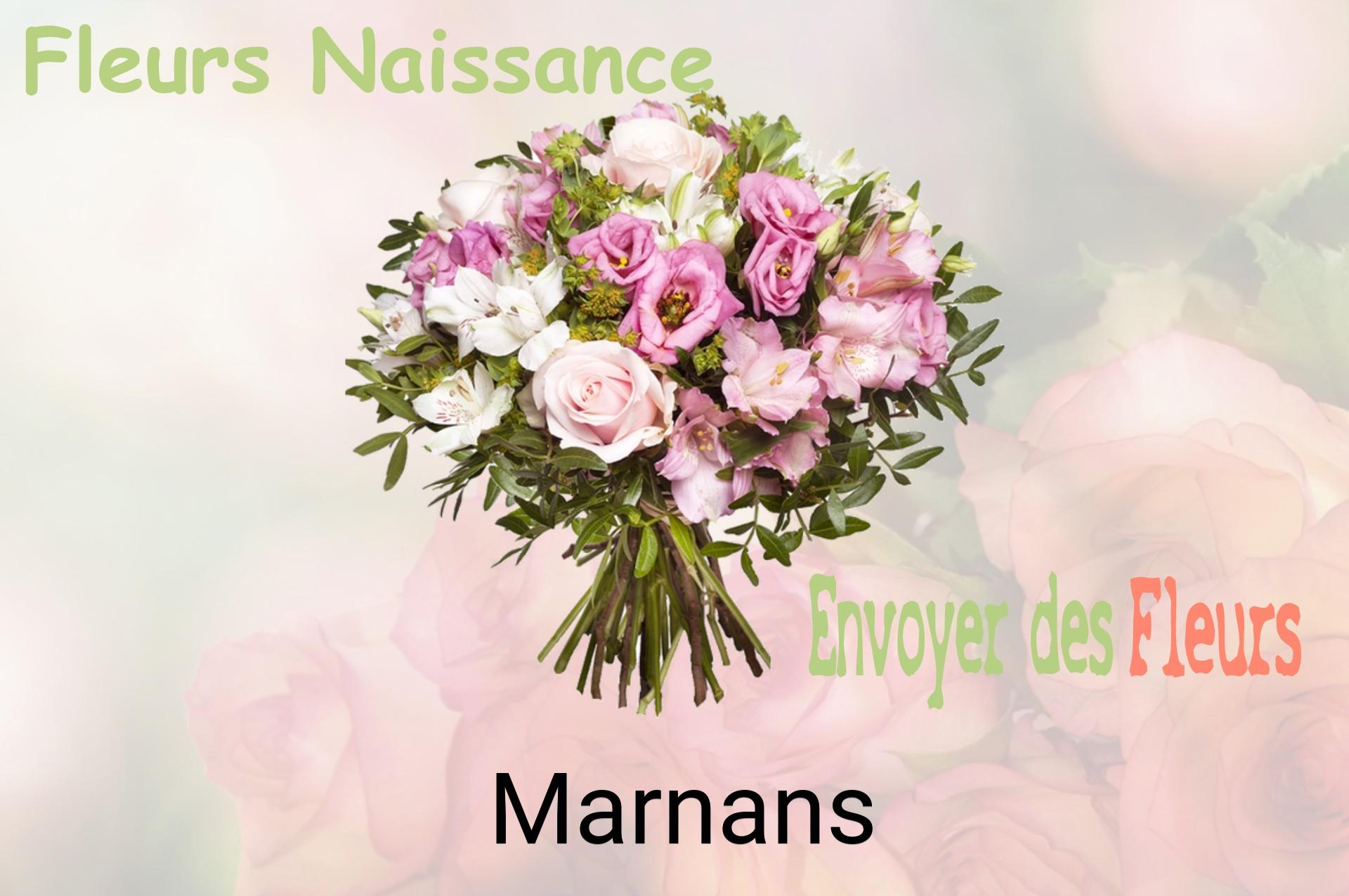 Bouquet de fleurs de naissance livré à Marnans